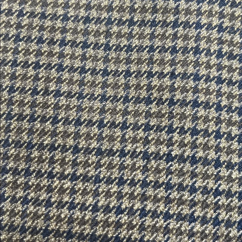 Houndstooth Jacket Sports Coat Blazer Tan Blue Brown Lauren Ralph Lauren Size 44